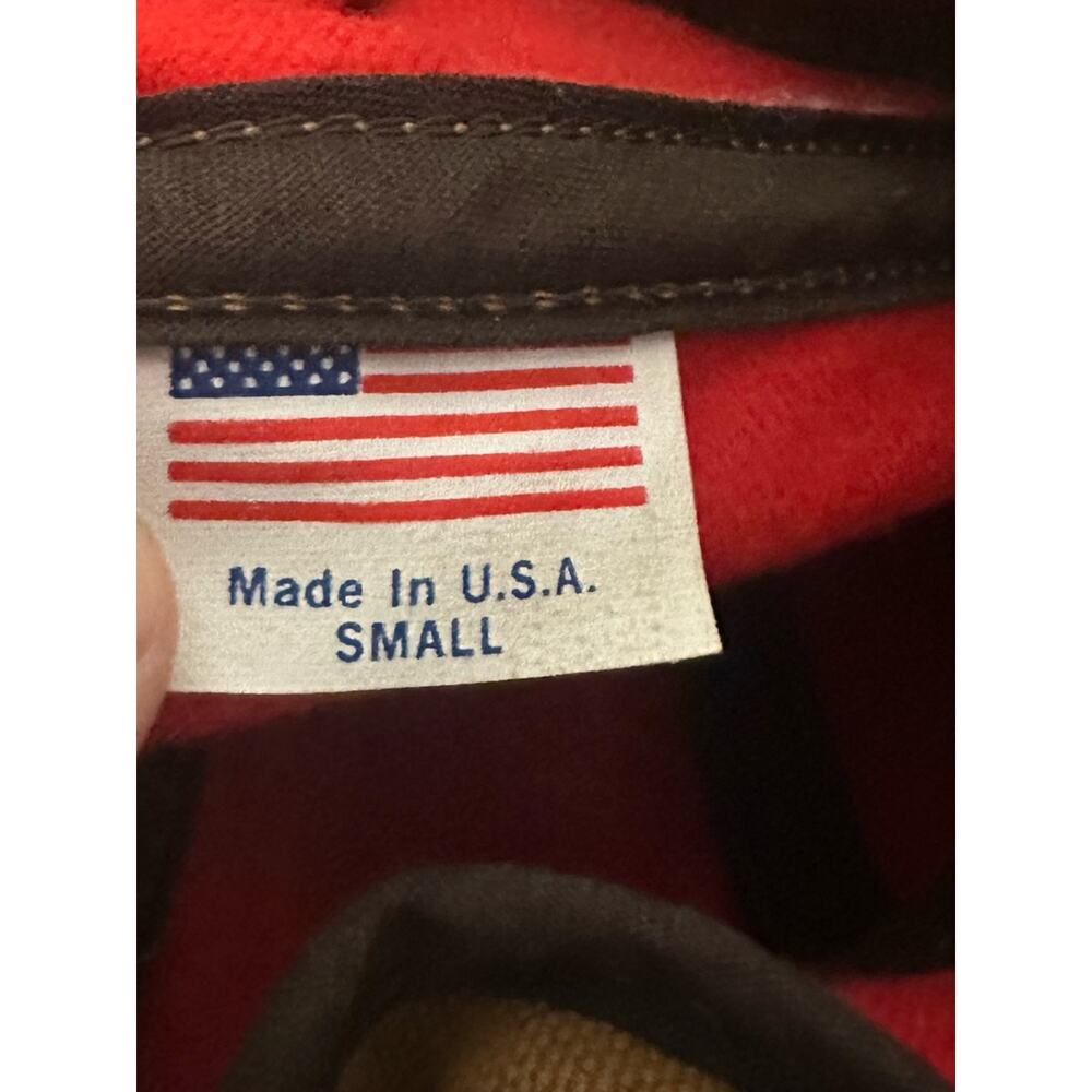 Vintage Carhartt S Tan Thermolite Ear Flap Winter Cap Quilted Lined Hat USA - Picture 10 of 10
